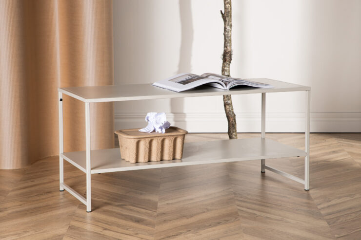 Staal – Table d'appoint – Beige – 102 x 43 cm