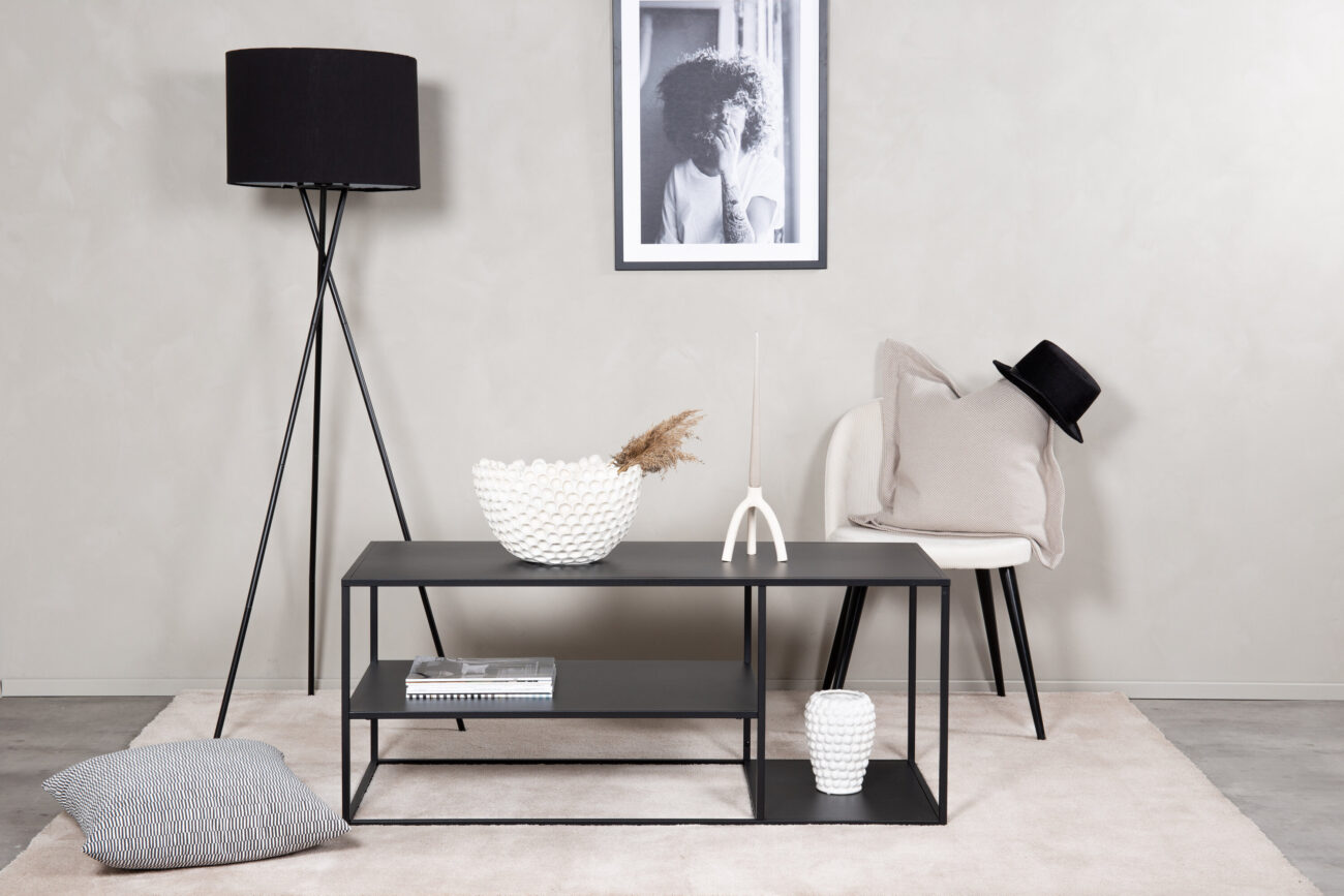 Staal – Table basse – Noir – 120 x 50 cm