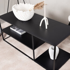 Staal – Table basse – Noir – 120 x 50 cm