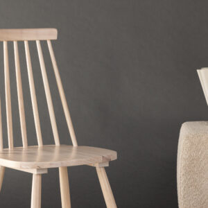 Lönneberga – Chaise de salle à manger – Blanchi – 50 x 88 x 43 cm