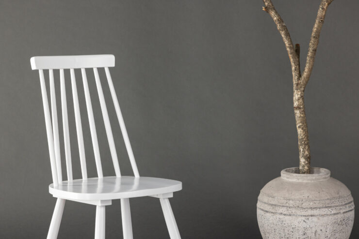 Lönneberga – Chaise de salle à manger – Blanc – 50 x 88 x 43 cm