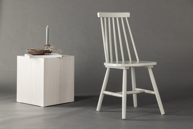 Lönneberga – Chaise de salle à manger – Gris clair – 50 x 88 x 43 cm