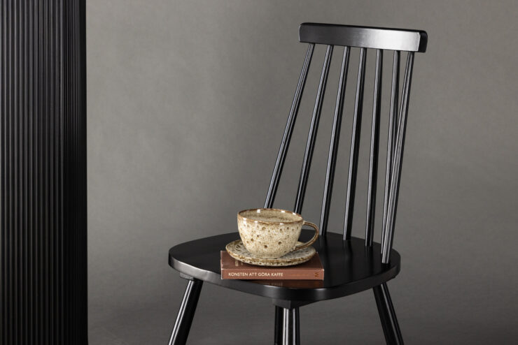 Lönneberga – Chaise de salle à manger – Noir – 50 x 88 x 43 cm