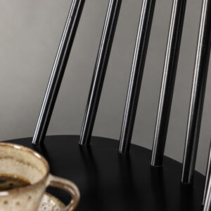Lönneberga – Chaise de salle à manger – Noir – 50 x 88 x 43 cm