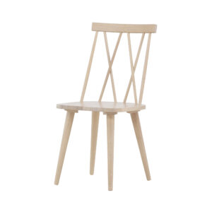 Mariette – Chaise de salle à manger – Blanchi – 50 x 88 x 43 cm