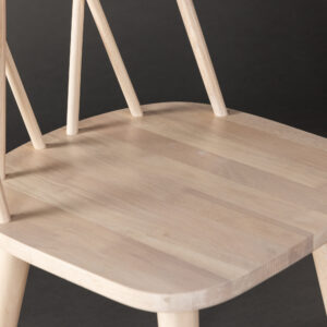 Mariette – Chaise de salle à manger – Blanchi – 50 x 88 x 43 cm
