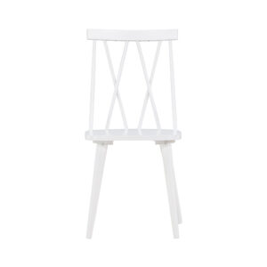 Mariette – Chaise de salle à manger – Blanc – 50 x 88 x 43 cm