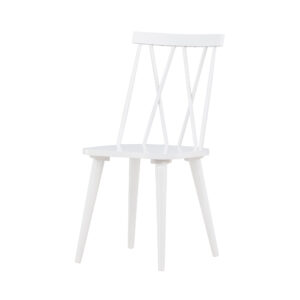 Mariette – Chaise de salle à manger – Blanc – 50 x 88 x 43 cm