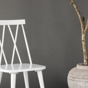Mariette – Chaise de salle à manger – Blanc – 50 x 88 x 43 cm
