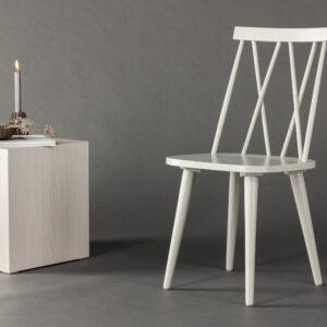 Mariette – Chaise de salle à manger – Gris clair – 50 x 88 x 43 cm