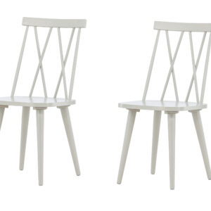 Mariette – Chaise de salle à manger – Gris clair – 50 x 88 x 43 cm