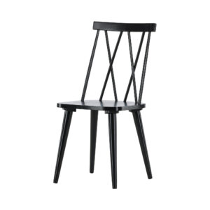 Mariette – Chaise de salle à manger – Noir – 50 x 88 x 43 cm