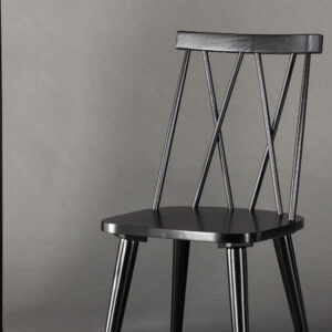 Mariette – Chaise de salle à manger – Noir – 50 x 88 x 43 cm
