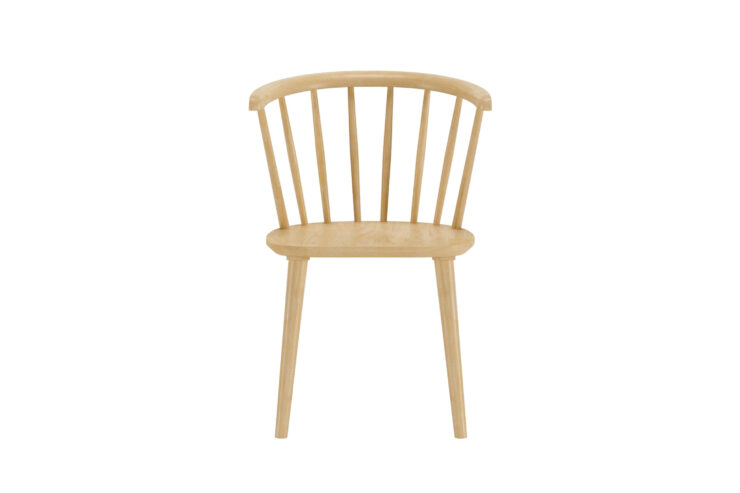 Bobby – Chaise de salle à manger – Naturel – 53 x 76 x 55 cm