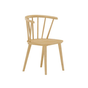 Bobby – Chaise de salle à manger – Naturel – 53 x 76 x 55 cm