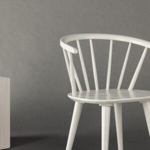 Bobby – Chaise de salle à manger – Gris clair – 53 x 76 x 55 cm