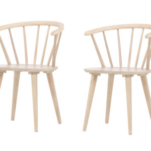 Bobby – Chaise de salle à manger – Blanchi – 53 x 76 x 55 cm
