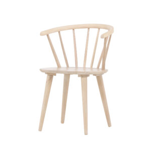 Bobby – Chaise de salle à manger – Blanchi – 53 x 76 x 55 cm