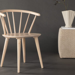 Bobby – Chaise de salle à manger – Blanchi – 53 x 76 x 55 cm