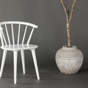 Bobby – Chaise de salle à manger – Blanc – 53 x 76 x 55 cm