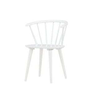 Bobby – Chaise de salle à manger – Blanc – 53 x 76 x 55 cm