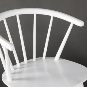 Bobby – Chaise de salle à manger – Blanc – 53 x 76 x 55 cm