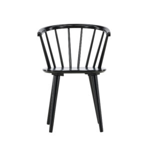 Bobby – Chaise de salle à manger – Noir – 53 x 76 x 55 cm