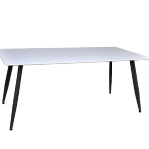 Polar – Table à manger rectangulaire – Noir, Blanc – 180 x 90 cm