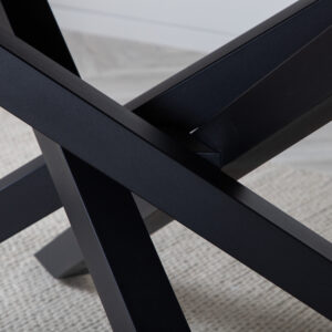 Piazza – Table à manger rectangulaire – Noir – 180 x 90 cm