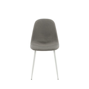 Polar – Chaise de salle à manger – Gris, Blanc – 53 x 88 x 46 cm