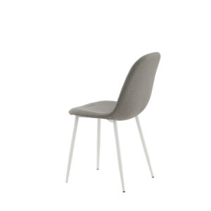 Polar – Chaise de salle à manger – Gris, Blanc – 53 x 88 x 46 cm