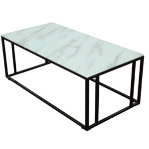 Rock 2.0 – Table basse – Noir, Blanc – 120 x 60 cm