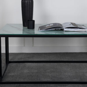 Rock 2.0 – Table basse – Noir, Blanc – 120 x 60 cm