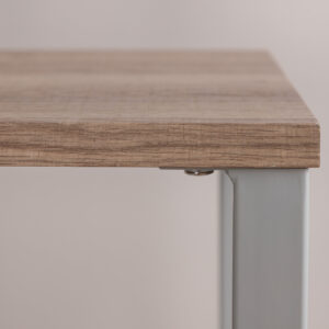 Rise – Table de chevet – Gris, Naturel – 45 x 30 cm