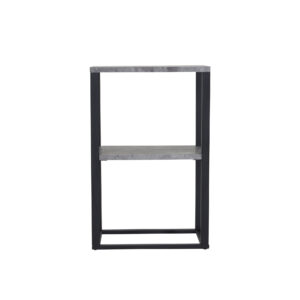 Rise – Table de chevet – Noir, Gris – 45 x 30 cm