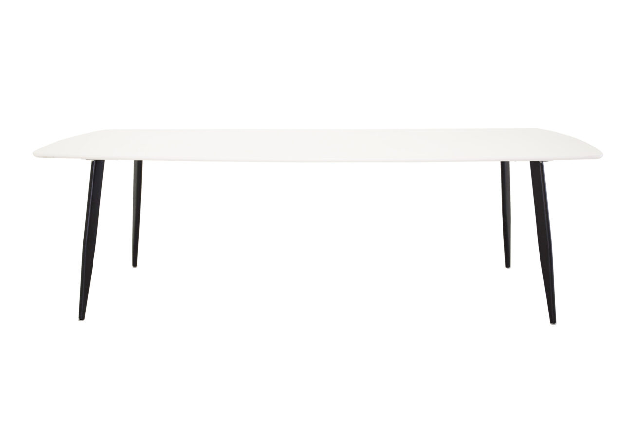 Polar – Table à manger rectangulaire – Noir, Blanc – 240 x 100 cm