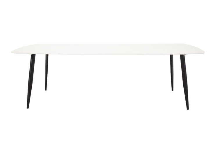 Polar – Table à manger rectangulaire – Noir, Blanc – 240 x 100 cm