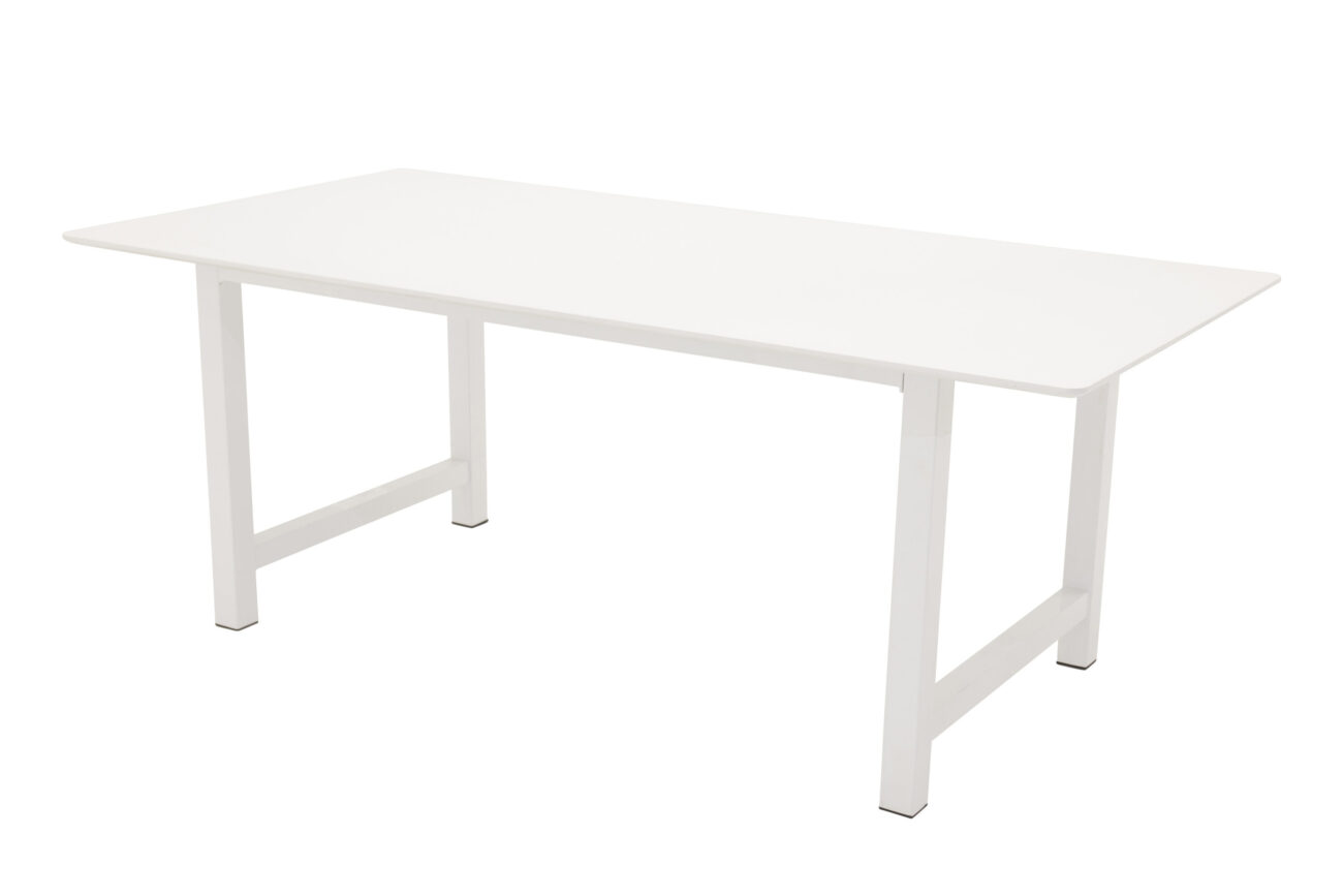 Count – Table à manger rectangulaire – Blanc – 220 x 100 cm