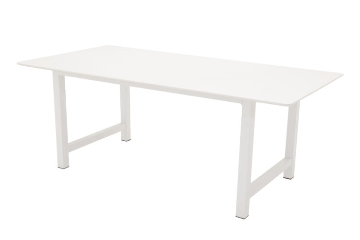 Count – Table à manger rectangulaire – Blanc – 220 x 100 cm