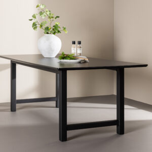 Count – Table à manger rectangulaire – Noir – 220 x 100 cm