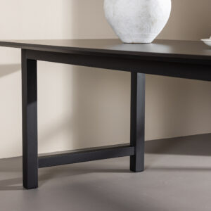 Count – Table à manger rectangulaire – Noir – 220 x 100 cm