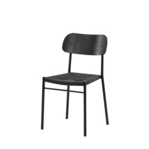 Polly – Chaise de salle à manger – Noir – 50 x 80 x 45 cm