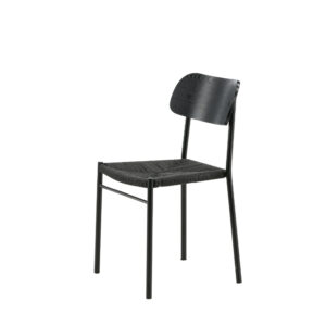 Polly – Chaise de salle à manger – Noir – 50 x 80 x 45 cm