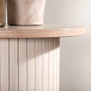 Bianca – Table d&rsquo;appoint – Blanchi – ⌀40 cm