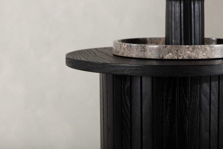 Bianca – Table d'appoint – Noir – ⌀40 cm