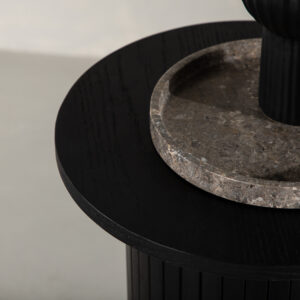 Bianca – Table d&rsquo;appoint – Noir – ⌀40 cm