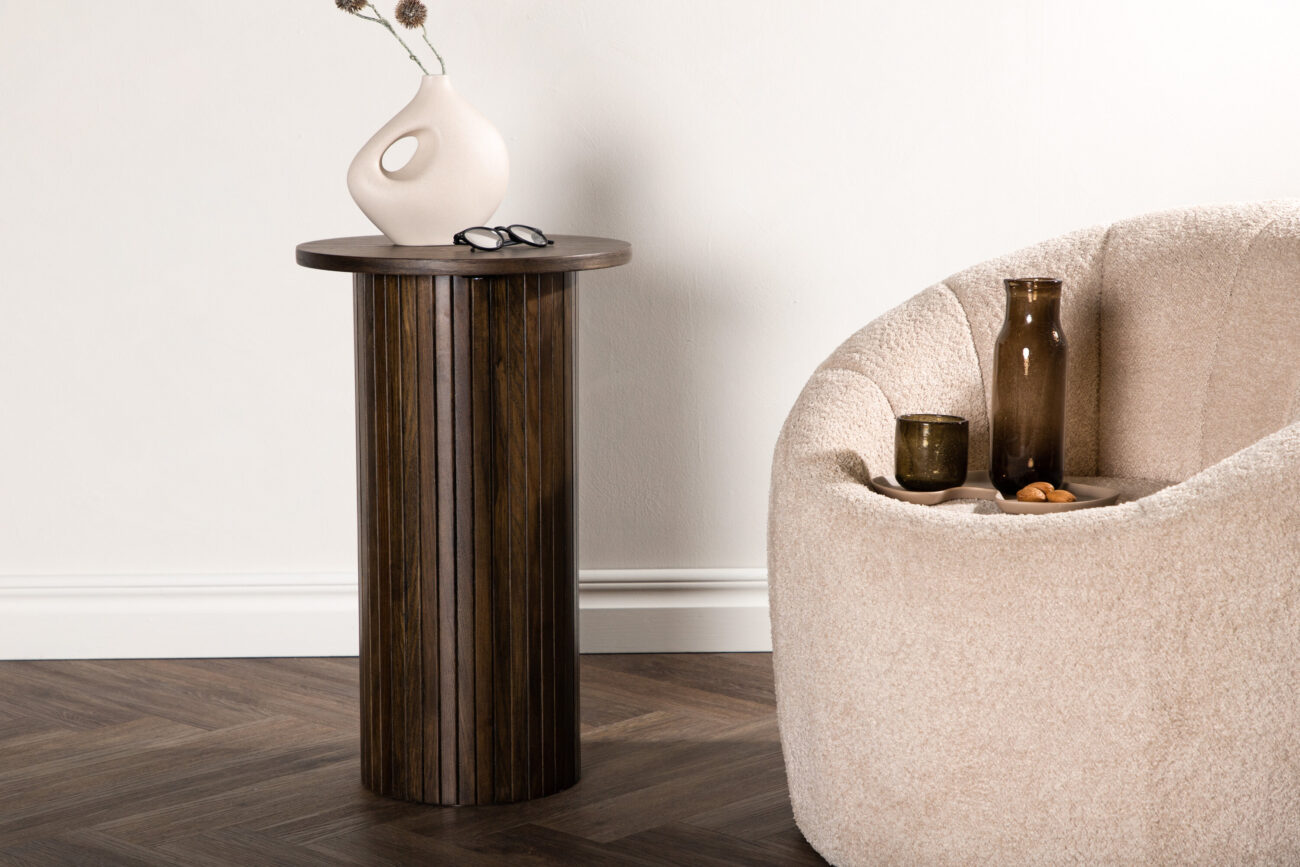 Bianca – Table d’appoint – Moka – ⌀40 cm