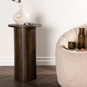 Bianca – Table d&rsquo;appoint – Moka – ⌀40 cm