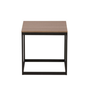 Arbor – Table d&rsquo;appoint – Gris foncé, Marron, Noir – 50 x 50 cm