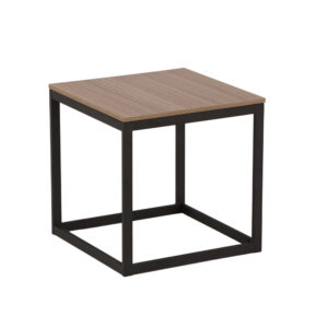 Arbor – Table d&rsquo;appoint – Gris foncé, Marron, Noir – 50 x 50 cm